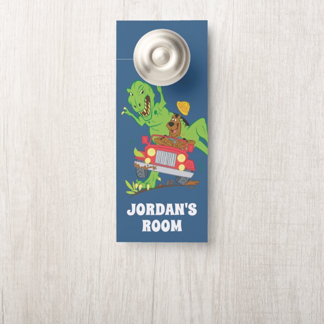 Scooby-Doo T-Rex Attack Door Hanger (On Knob)