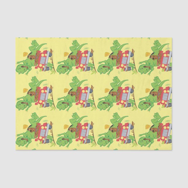 Scooby-Doo T-Rex Attack Tissue Paper (Front)