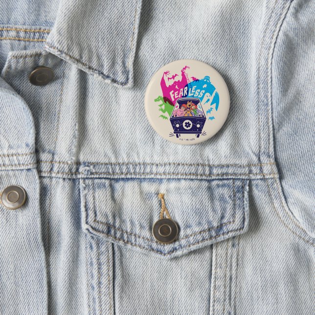 Scooby-Doo | The Fearless Mystery Machine 6 Cm Round Badge (In Situ)
