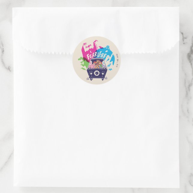 Scooby-Doo | The Fearless Mystery Machine Classic Round Sticker (Bag)