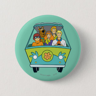 Scooby-Doo & The Gang Mystery Machine 6 Cm Round Badge