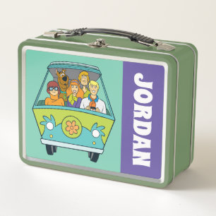 Scooby-Doo & The Gang Mystery Machine Add Name Metal Lunch Box