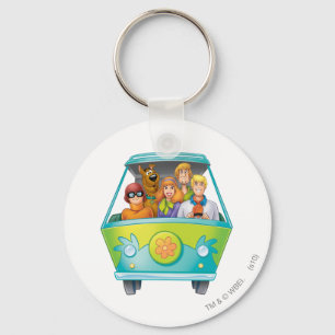 Scooby-Doo & The Gang Mystery Machine Airbrush Key Ring