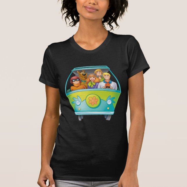 Scooby-Doo & The Gang Mystery Machine Airbrush T-Shirt (Front)