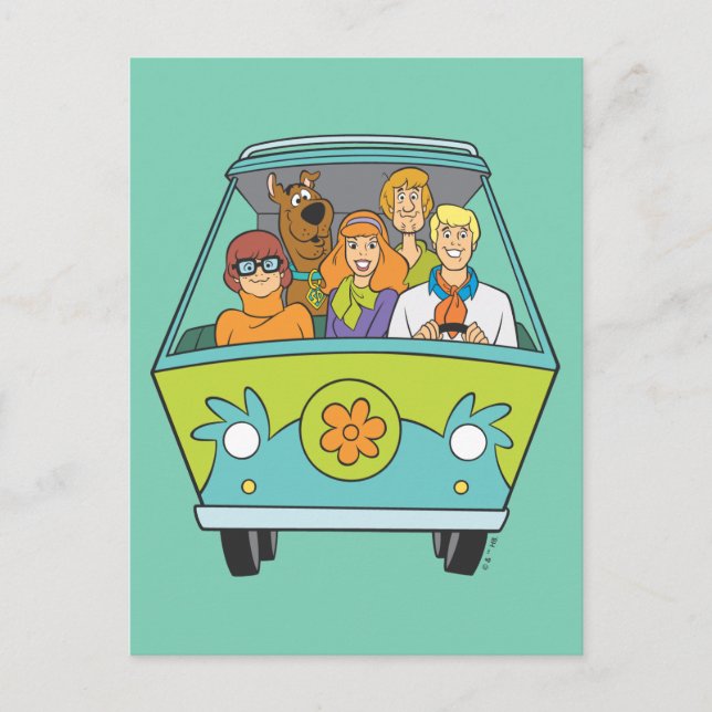 Scooby-Doo & The Gang Mystery Machine Postcard (Front)
