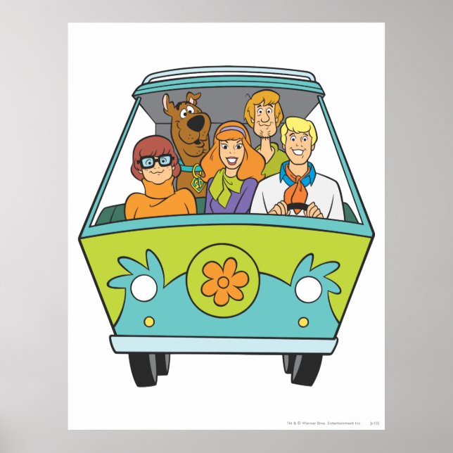 Scooby-Doo & The Gang Mystery Machine Poster (Front)