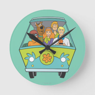 Scooby-Doo & The Gang Mystery Machine Round Clock