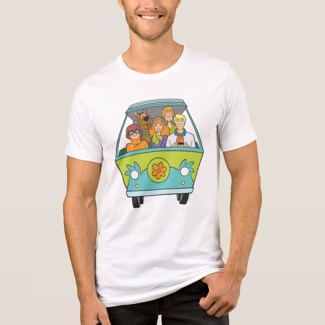 Scooby-Doo & The Gang Mystery Machine Tri-Blend Shirt (Front)