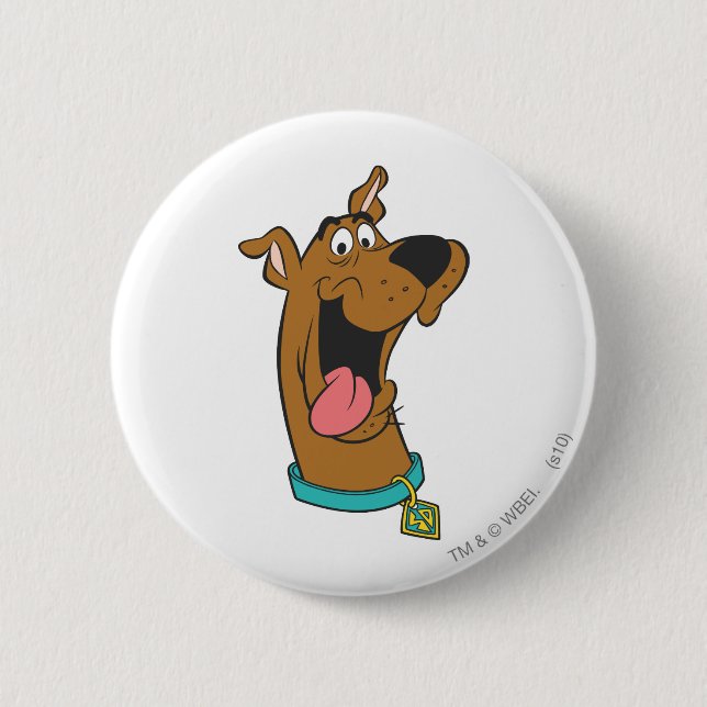Scooby-Doo Tongue Out 6 Cm Round Badge (Front)