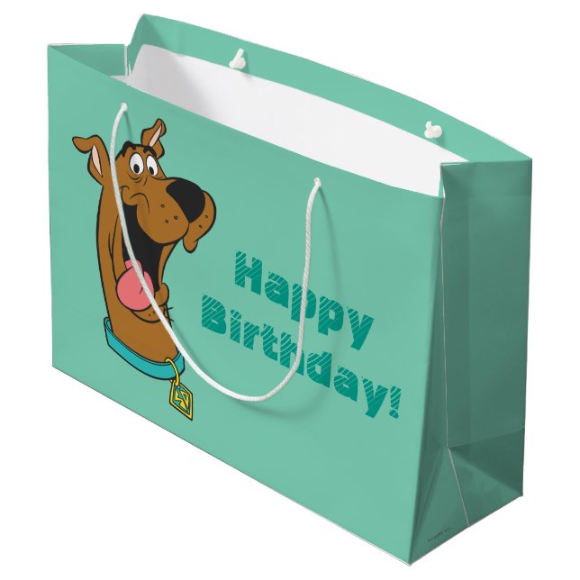 Scooby-Doo Tongue Out Large Gift Bag (Back Angled)