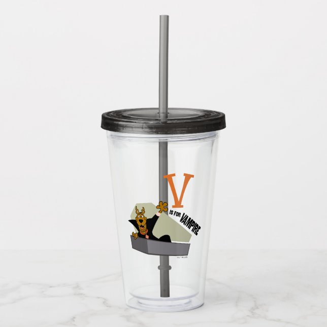 Scooby-Doo | V is for Vampire Acrylic Tumbler (Front)