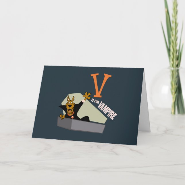 Scooby-Doo | V is for Vampire Note Card (Front)
