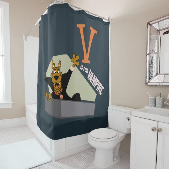Scooby-Doo | V is for Vampire Shower Curtain (In Situ)