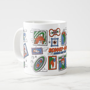 Scooby-Doo Wall of Halloween Picture Frames Large Coffee Mug