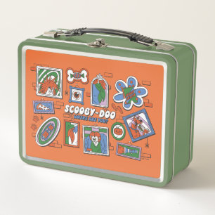 Scooby-Doo Wall of Halloween Picture Frames Metal Lunch Box