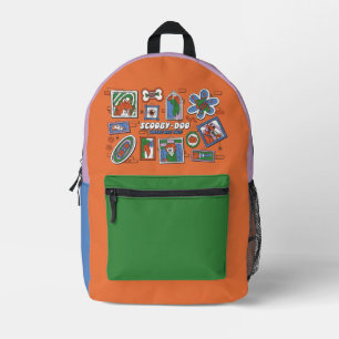 Scooby-Doo Wall of Halloween Picture Frames Printed Backpack