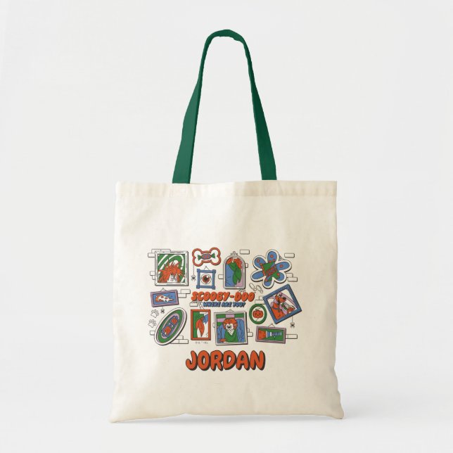Scooby-Doo Wall of Halloween Picture Frames Tote Bag (Front)