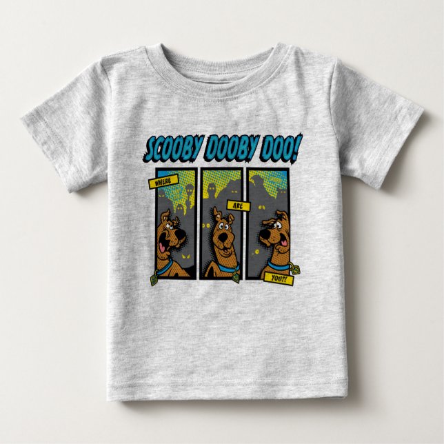 Scooby-Doo Where Are You Comic Panels Baby T-Shirt (Front)