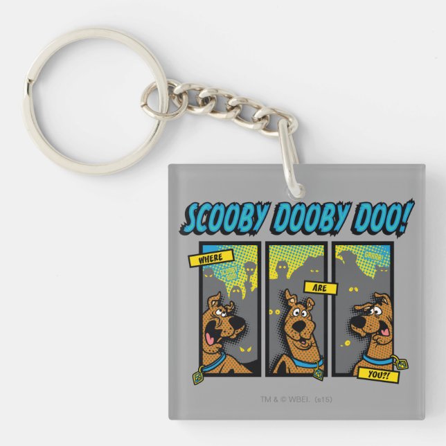 Scooby-Doo Where Are You Comic Panels Key Ring (Front)