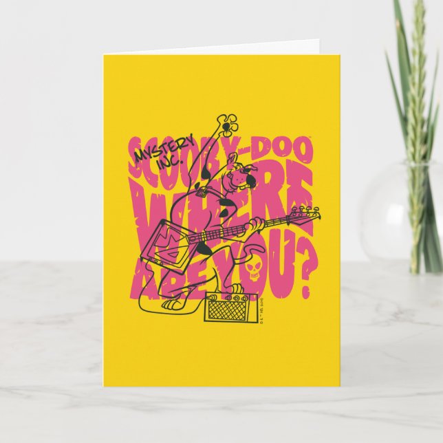 Scooby-Doo Where Are You Punk Guitar Riff Card (Front)