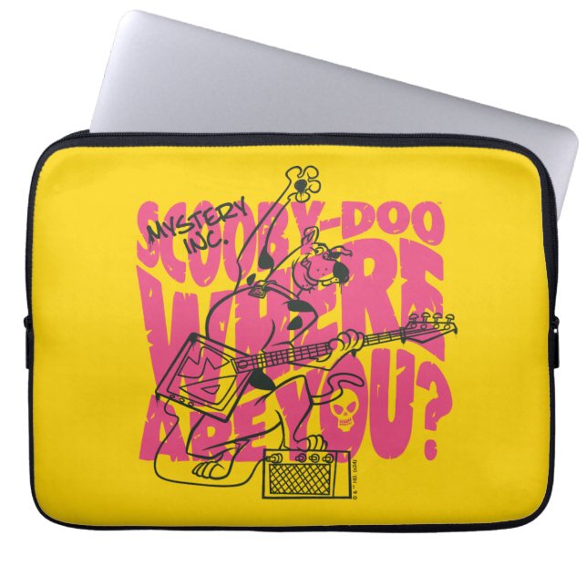 Scooby-Doo Where Are You Punk Guitar Riff Laptop Sleeve (Front)