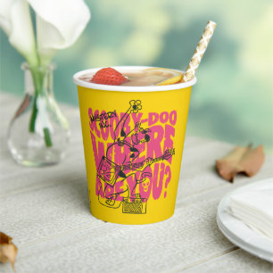 Scooby-Doo Where Are You Punk Guitar Riff Paper Cups