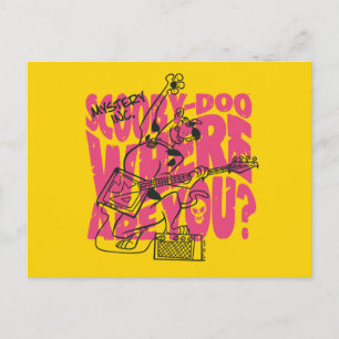 Scooby-Doo Where Are You Punk Guitar Riff Postcard