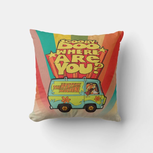 Scooby-Doo | "Where Are You?" Retro Cartoon Van Cushion (Front)