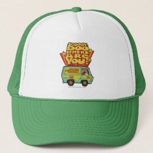 Scooby-Doo   "Where Are You?" Retro Cartoon Van Trucker Hat