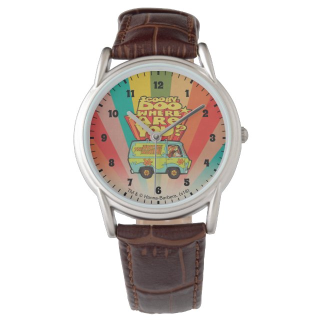 Scooby-Doo | "Where Are You?" Retro Cartoon Van Watch (Front)