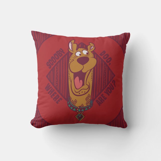 Scooby-Doo Where Are You Tribal Graphic Cushion (Front)