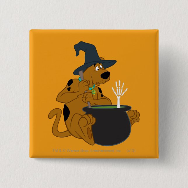 Scooby-Doo Witch's Cauldron 15 Cm Square Badge (Front)