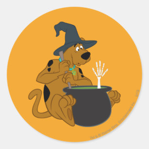 Scooby-Doo Witch's Cauldron Classic Round Sticker