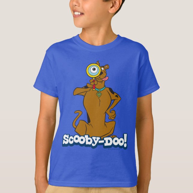 Scooby-Doo With Magnifying Glass T-Shirt (Front)