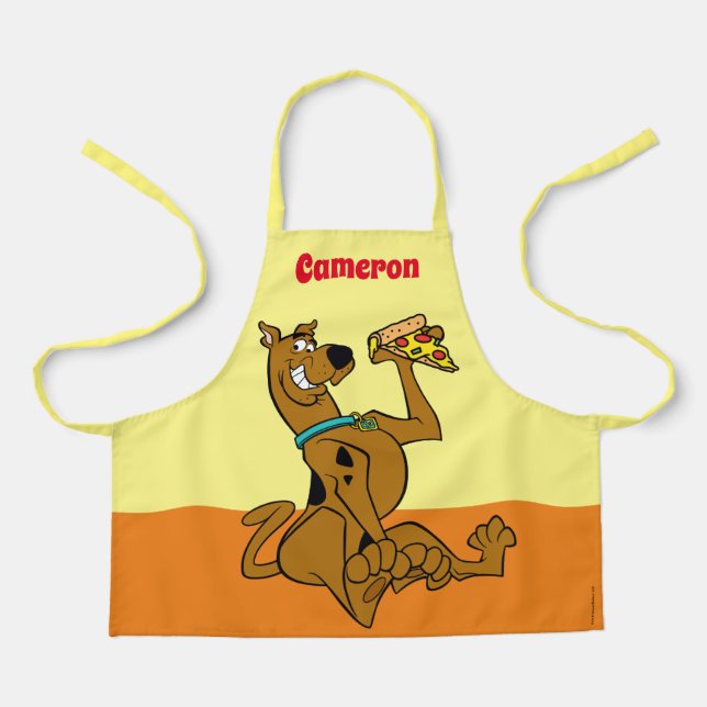 Scooby-Doo With Pizza Slice Apron (Front)