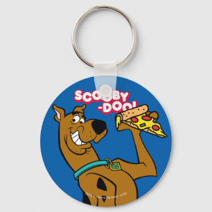 Scooby-Doo With Pizza Slice Key Ring