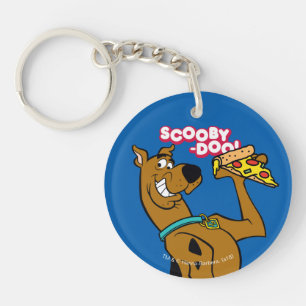 Scooby-Doo With Pizza Slice Key Ring