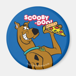 Scooby-Doo With Pizza Slice Magnet