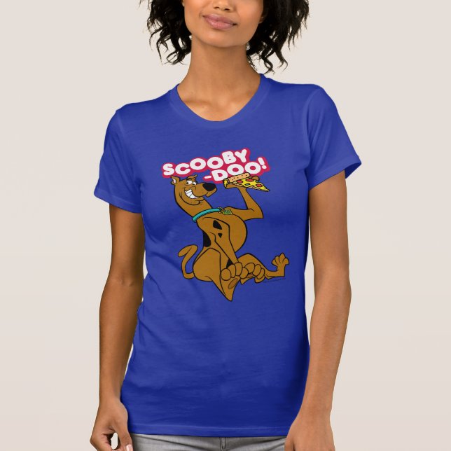 Scooby-Doo With Pizza Slice T-Shirt (Front)