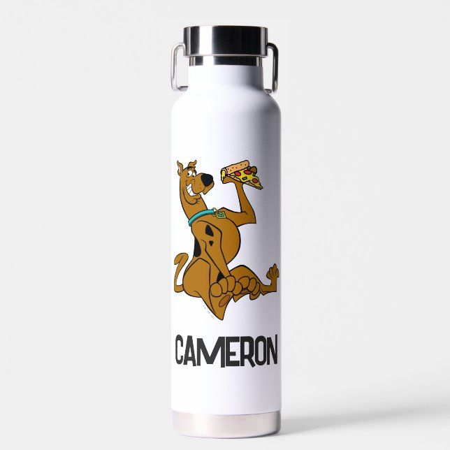 Scooby-Doo With Pizza Slice Water Bottle (Front)