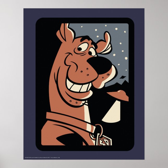 Scooby-Doo With UFO Poster (Front)
