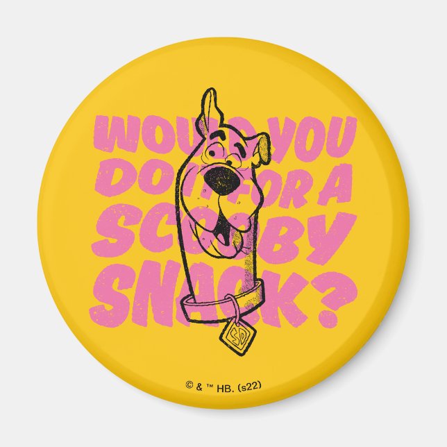 Scooby-Doo |Would You Do It For A Scooby Snack? Magnet (Front)