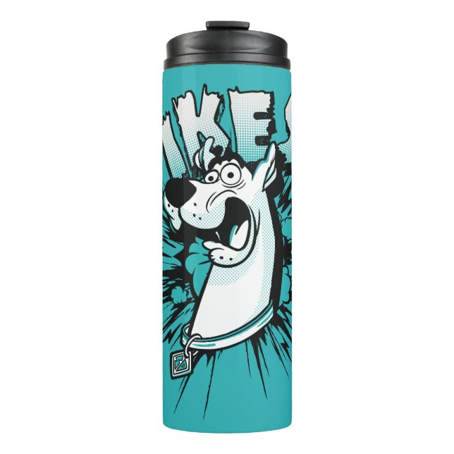 Scooby-Doo "Yikes!" Halftone Graphic Thermal Tumbler (Front)