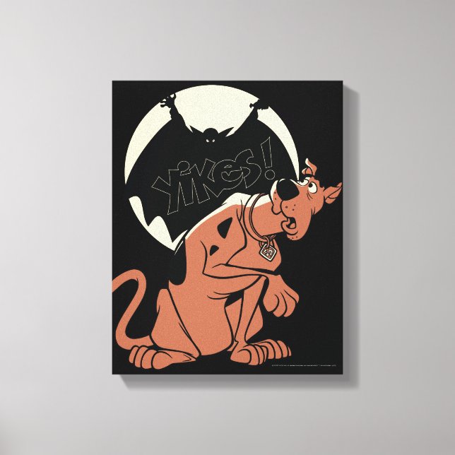 Scooby-Doo "Yikes!" Vampire Shadow Canvas Print (Front)