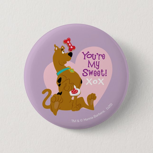 Scooby-Doo - You're My Sweet 6 Cm Round Badge (Front)