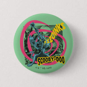 Scooby-Doo Zoinks Punk Guitar Graphic 6 Cm Round Badge