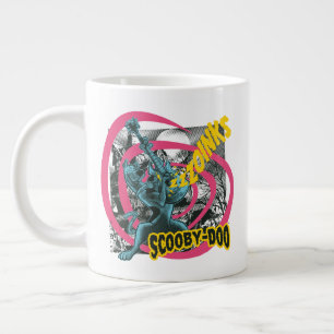 Scooby-Doo Zoinks Punk Guitar Graphic Large Coffee Mug