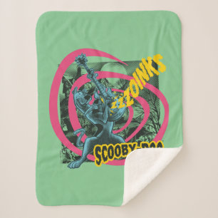 Scooby-Doo Zoinks Punk Guitar Graphic Sherpa Blanket