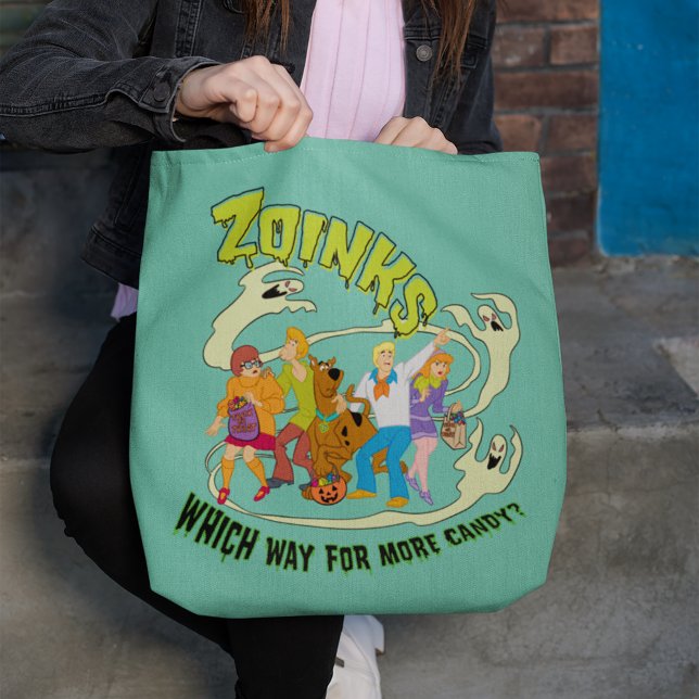 Scooby-Doo | Zoinks Which Way for More Candy? Tote Bag (Creator Uploaded)