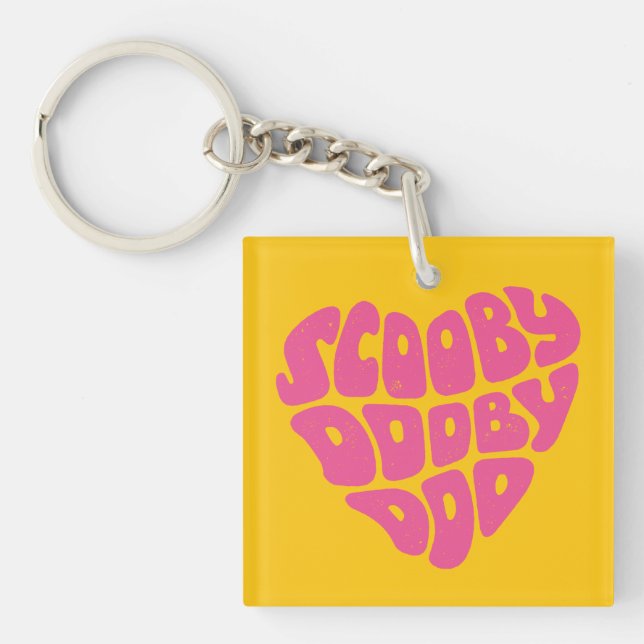 Scooby Dooby Doo Heart Key Ring (Front)